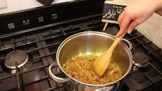 طرز تهیه آش گوجه فرنگی تبریز آش با آبغوره آموزش آش گوجه فرنگی تبریز 100% گیاهی بدون گوشت البته