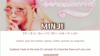 کاور آهنگ WEEKEND  از Minji عضو گروه دخترانه BLACKROSE کمپانی مجازی MOON