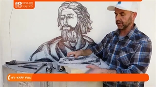 آموزش سنگ تراشی | گوهر تراشی | حکاکی روی سنگ | کپی کردن طرح روی سنگ سفید