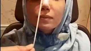 فیلم نحوه صحیح زدن چسب پس از عمل بینی