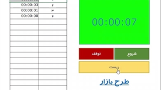 فایل اکسل کرنومتر طرح بازار