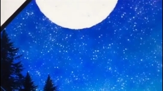 Learning drawing:how to draw a picture of night