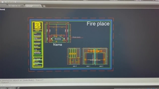 نقشه اجرایی سنگ شومینه(گروه رامان استون)