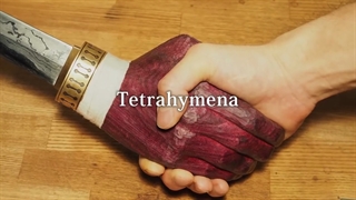 ساخت چاقوی ژاپنی jujutsu kaisen با دسته ای عجیب
