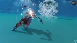 گیم پلی شخصیت Aloy از بازی Horizon در Genshin Impact