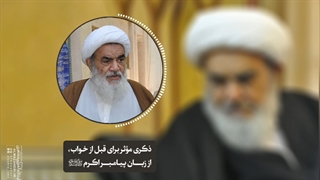 ذکری مؤثر برای قبل از خواب، از زبان پیامبر اکرم ص(آیت الله العظمی مظاهری)