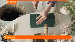 آموزش گل آرایی- فیلم آموزش گل آرایی-گل آرایی سبد گل با گل محمدی و رز