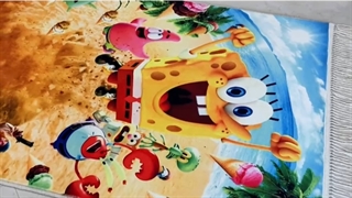 فرش کودک اختصاصی چاپی باب اسفنجی