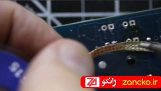 آموزش برداشتن آی سی لحیم شده از روی برد آموزشگاه تعمیرات موبایل زانکو