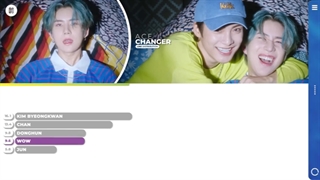 درصد خوندن اعضای A.C.E در آهنگ changer