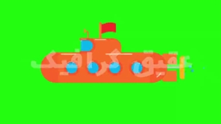 ویدیو فوتیج کروماکی انیمیشن زیردریایی