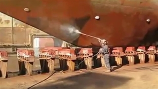 حذف زنگ از کشتی