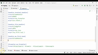 پیکربندی کتابخانه logging در python