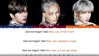 STRAY KIDS (DANCE RACHA) - 'WOW' Lyrics [Color Coded_Han_Rom_Eng]