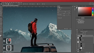 آموزش ترکیب عکس ( فتومونتاژ ) | آموزش ساخت پوستر حرفه ای در فتوشاپ - ویدیو 10