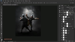 آموزش ترکیب عکس ( فتومونتاژ ) | آموزش ساخت پوستر حرفه ای در فتوشاپ - ویدیو 15