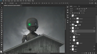 آموزش ترکیب عکس ( فتومونتاژ ) | آموزش ساخت پوستر حرفه ای در فتوشاپ - ویدیو 20
