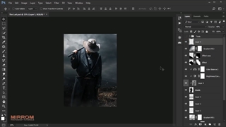 آموزش ترکیب عکس ( فتومونتاژ ) | آموزش ساخت پوستر حرفه ای در فتوشاپ - ویدیو 25