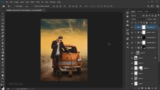 آموزش ترکیب عکس ( فتومونتاژ ) | آموزش ساخت پوستر حرفه ای در فتوشاپ - ویدیو 32