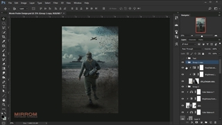 آموزش ترکیب عکس ( فتومونتاژ ) | آموزش ساخت پوستر حرفه ای در فتوشاپ - ویدیو 46