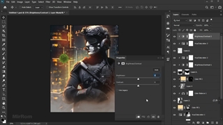 آموزش ترکیب عکس ( فتومونتاژ ) | آموزش ساخت پوستر حرفه ای در فتوشاپ - ویدیو 58