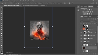 آموزش ترکیب عکس ( فتومونتاژ ) | آموزش ساخت پوستر حرفه ای در فتوشاپ - ویدیو 70