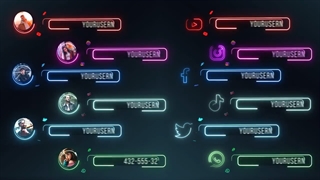 پروژه پریمیر زیرنویس نئون برای شبکه های اجتماعی