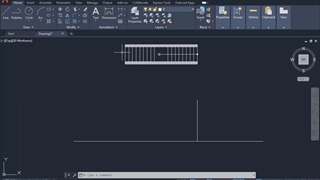 ترسیم برش پله یک طرفه