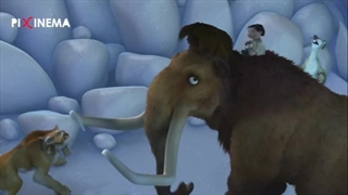 سکانس عبور از غار یخی در فیلم عصر یخبندان (Ice Age, 2002)