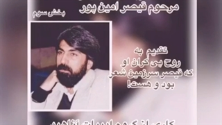 دکلمه ی رباعی هایی از مرحوم قیصر امین پور، بخش سوم... کاری از گروه ادبیات آناهید