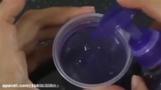 آموزش اسلایم با مایع دست شویی و شکر