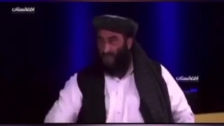 گفتگوی یکی از اعضای طالبان در شبکه تلویزیونی