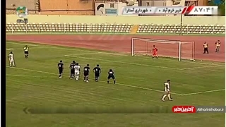 گل پیروزی خیبر خرم آباد مقابل شهرداری آستارا