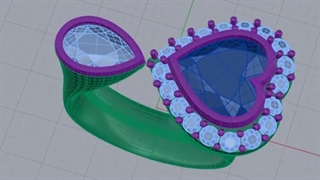 انگشتر طراحی شده