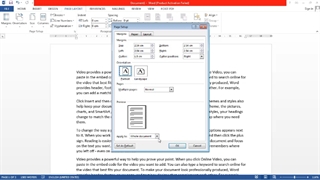 page layout in word