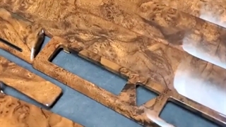 اجرا طرح چوب روی قطعات