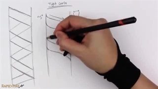 ✅ آموزش طراحی رشته موهای تاب خورده