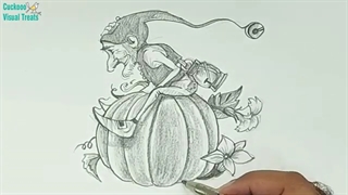 ✅ آموزش طراحی فانتزی پیرمرد کدو سوار به روش آسان و حرفه ای