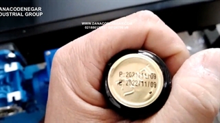 جت پرینتر اتوماتیک مدل +DCN 150 A روی درب شیشه ی سس