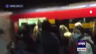 برخورد نامتعارف مامور مترو