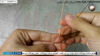 آموزش ساخت زیورآلات - ساخت زیورآلات دست ساز-ساخت آویز با سیم مسی و سنگ