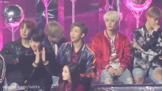 ریکشن بی تی اس به ایو در برنامه