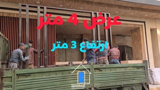 نصب و اجرای درب لابی ضد سرقت با ابعاد و طرح سفارشی-گروه دُرناب