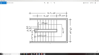 ترسیم پله در پلان