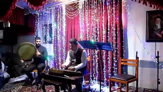 تکنوازی سنتور و دف در جشن مدرسه