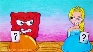 چالش غذا خوری السا و اسپایدر من