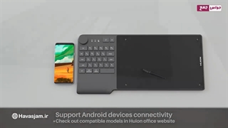 تیزر قلم نوری هویون Huion Inspiroy Keydial KD200 | حواس جمع