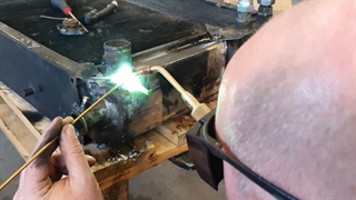 جوشکاری هواگاز با سرپیک جوش گلور سوییس جوشیار