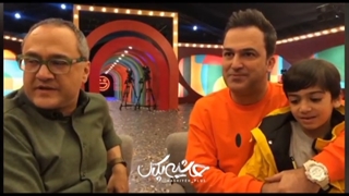 پسر حامد آهنگی در پشت صحنه شباهنگی