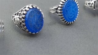 مجموعه انگشتر های خوشرنگ با حکاکی های زیبا